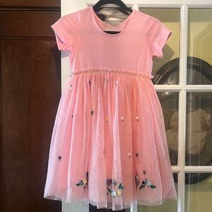 Hanna Andersson Pink Floral Embroidered Dress